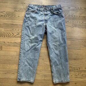 Vintage Eddie Bauer Jeans Mens 38x30 Blue Medium Wash Loose Denim Outdoor 90s